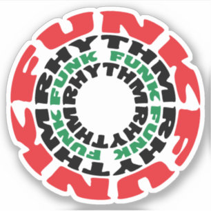 Funk Rhythm Funk Funk Rhythmus Aufkleber