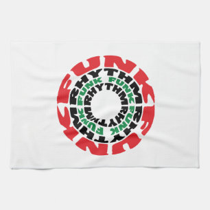 Funk Rhythm Funk Funk Rhythmus Geschirrtuch