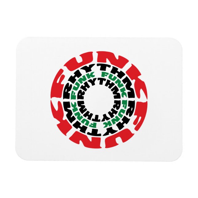 Funk Rhythm Funk Funk Rhythmus Magnet (Horizontal)