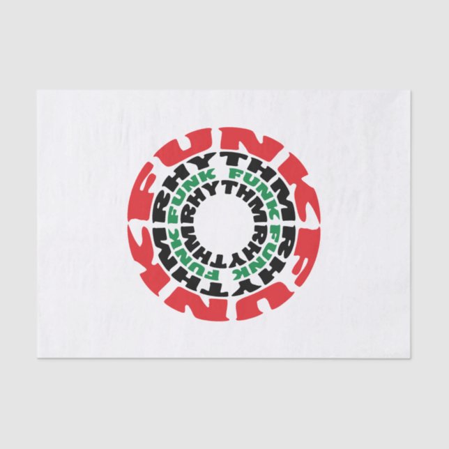 Funk Rhythm Funk Funk Rhythmus Seidenpapier (Vorderseite)