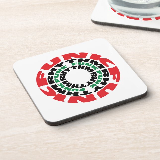 Funk Rhythm Funk Funk Rhythmus Untersetzer (Linke Seite)