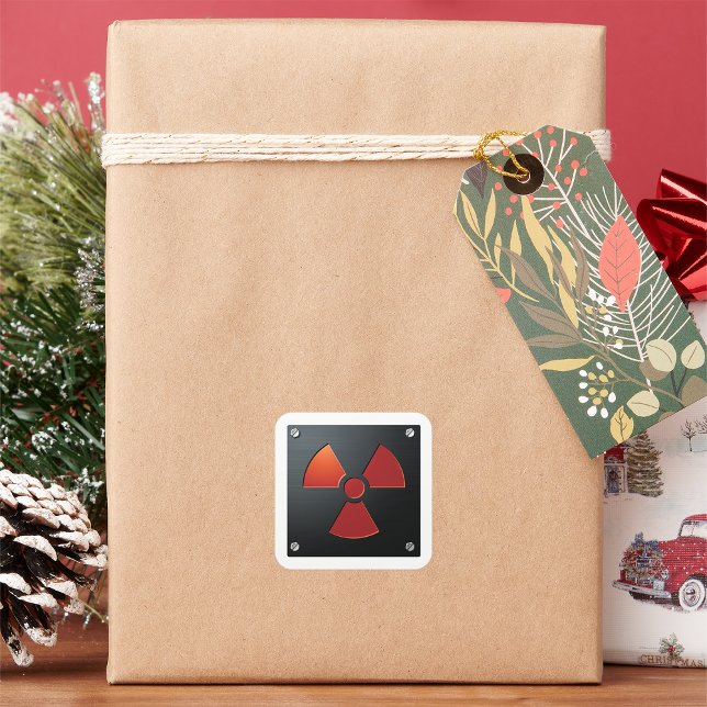 Funkaktivitätszeichen Quadratischer Aufkleber (Von Creator hochgeladen)