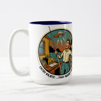 Funkamateur-Logbucheintrag: Das war kein Rauschen Zweifarbige Tasse