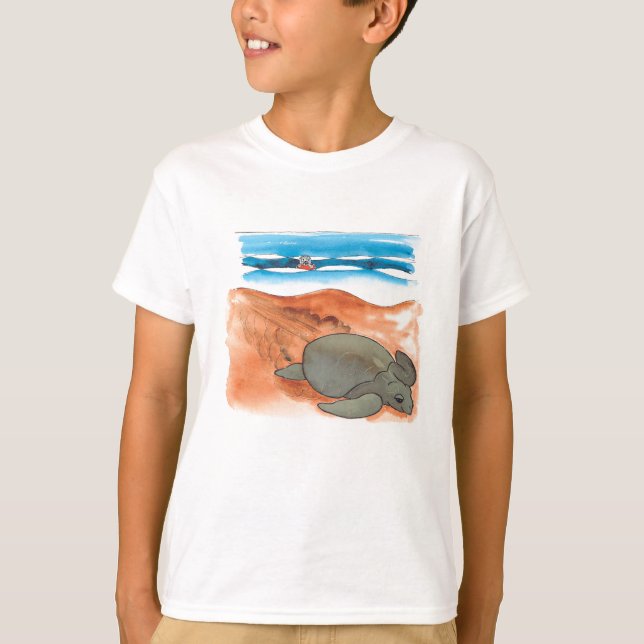 Funke farbenfrohe Sea Turtle Beach Boy T-Shirt (Vorderseite)