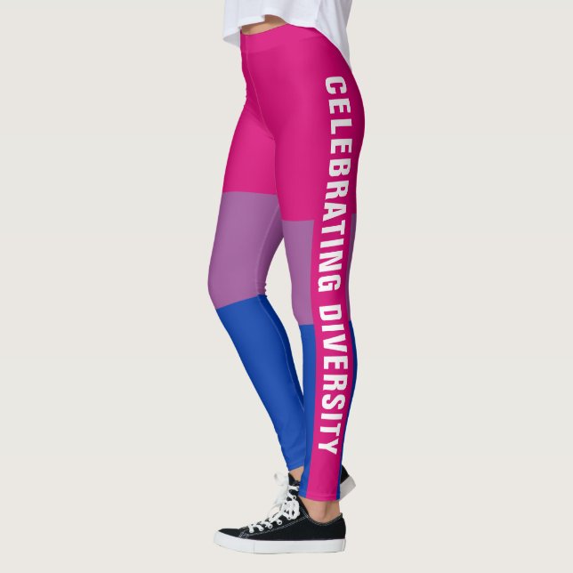Funke farbiger, einzigartiger Text für die Fahne " Leggings (Links)