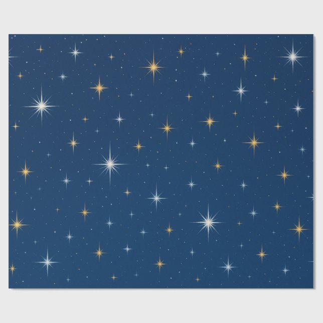 Funkel funkel Stern Geschenkpapier (Flach)