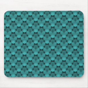 Funkeln Aquamariner Retro-Funk Kreise Mousepad