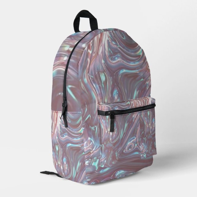 funkeln bedruckter rucksack (Rückseitige Ecke links)