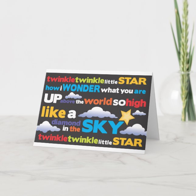 Funkeln-Funkeln Karte (Vorderseite)