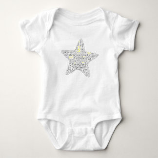Funkeln-Funkeln-Stern-Baby-Wort-Kunst Baby Strampler