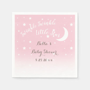 Funkeln-Funkeln-Stern-Rosa-Papierservietten Serviette