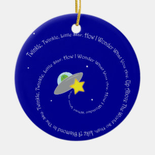 Funkeln-Funkeln-Sternverzierung Keramikornament