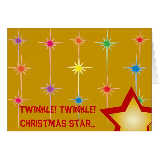 Funkeln-Funkeln-Weihnachtsstern… - fertigen Sie Karte