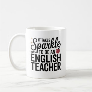 Funkeln, um ein Englischlehrer zu sein Kaffeetasse
