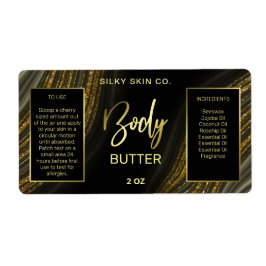Funkelnd Agate Black Gold Body Butter Labels