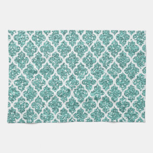 funkelnd Aquamarin Handtuch