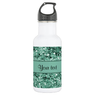 Funkelnd Aquamariner Glitzer Trinkflasche