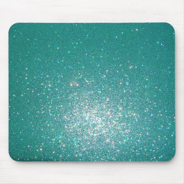 Funkelnd Blau Mousepad (Vorne)