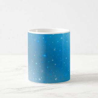 Funkelnd Blaues Violett und Silberstars Kaffeemasc Kaffeetasse