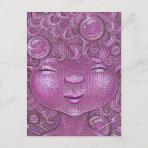 Funkelnd Bubbly Sleepy Head Postkarte