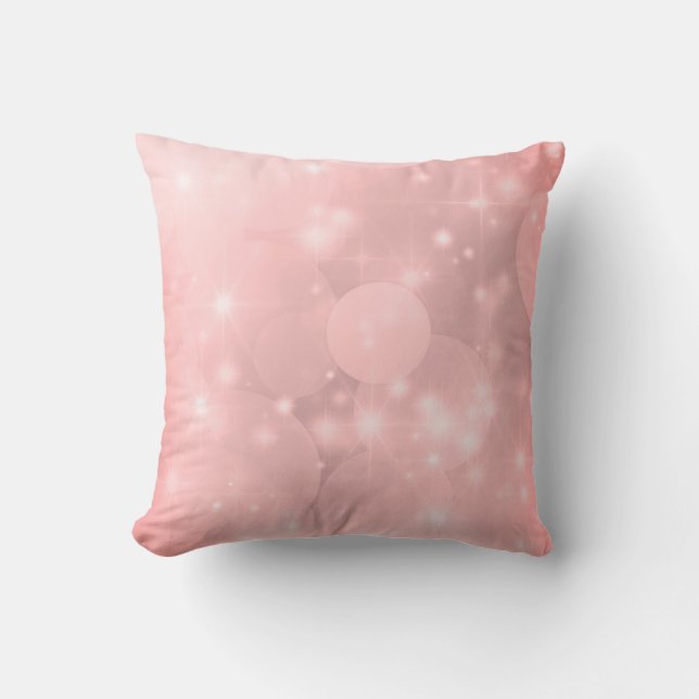 Funkelnd Design in hellrosa Rosa Kissen (Vorderseite)