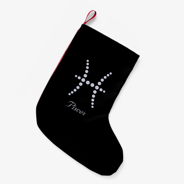 Funkelnd Diamantspaltsymbol Kleiner Weihnachtsstrumpf (Vorderansicht (hängend))