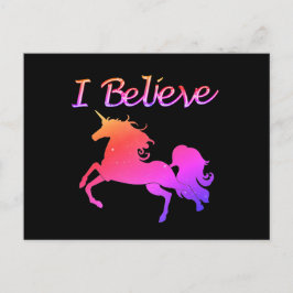 Funkelnd Einhorn Postkarte