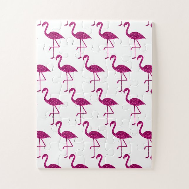 Funkelnd Flamingo Rosa Glitzer Imitate Glitzern we (Vertikal)