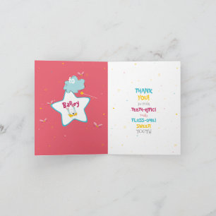 Funkelnd Fun Funny Tooth Fairy Vielen Dank Karte