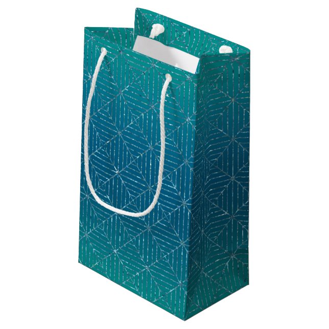 Funkelnd Geschenktasche Kleine Geschenktüte (Rückseite Schrägansicht)