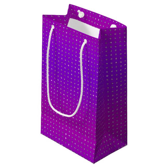 Funkelnd Geschenktasche Kleine Geschenktüte (Vorderseite Schrägansicht)