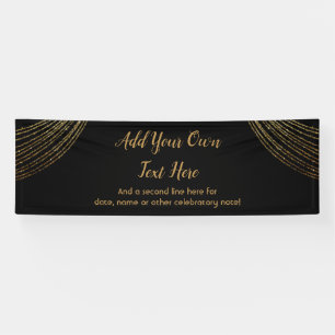Funkelnd Glitterie Gold Garland Fügen Sie Ihren e Banner
