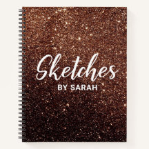 Funkelnd Glitzer Artist Sketchbook Notebook Notepa
