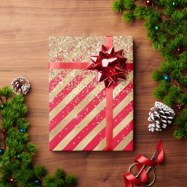 Funkelnd Glitzer Geschenkpapier (Feiertagsgeschenk)