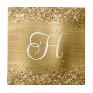 Funkelnd Glitzer- und Fotolongram Fliese