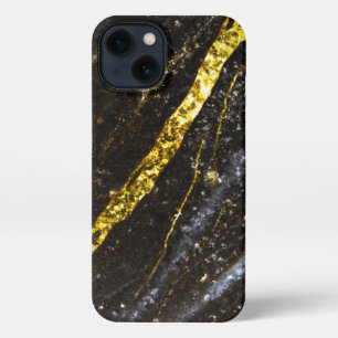 Funkelnd Gold, abstrakter Schuss iPhone Hülle