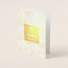 Funkelnd Gold Confetti Folienkarte