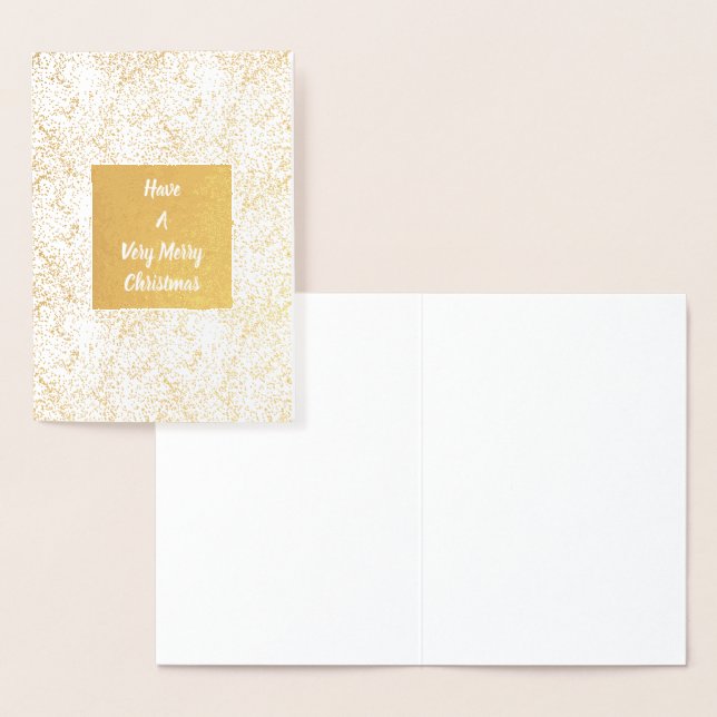 Funkelnd Gold Confetti Folienkarte (Anzeige)