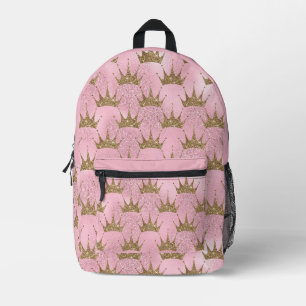 Funkelnd Goldkrone Bedruckter Rucksack