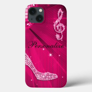 Funkelnd heißes Rosa-Musik-Anmerkung u. Case-Mate iPhone Hülle