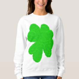 Funkelnd Kleeblatt mit Glück am St. Patrick's Day Sweatshirt