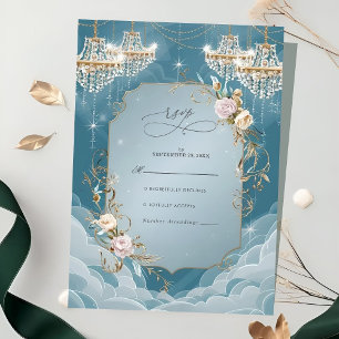 Funkelnd Kronleuchter RSVP Karte