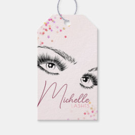 Funkelnd Lashes Pink Glitzer Confetti Aftercare Ki Geschenkanhänger