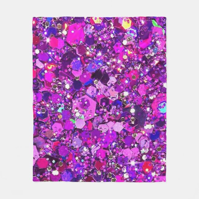 Funkelnd Lila Blanket 50" x 60" Fleecedecke (Vorderseite)