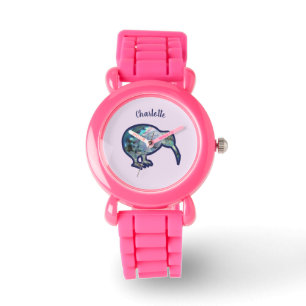 Funkelnd Pāua Kiwi Bird mit Individuelle Name Watc Armbanduhr
