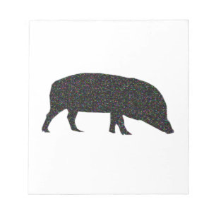 Funkelnd Pig Notepad Notizblock