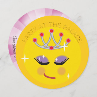Funkelnd Princess Emoticon Einladung
