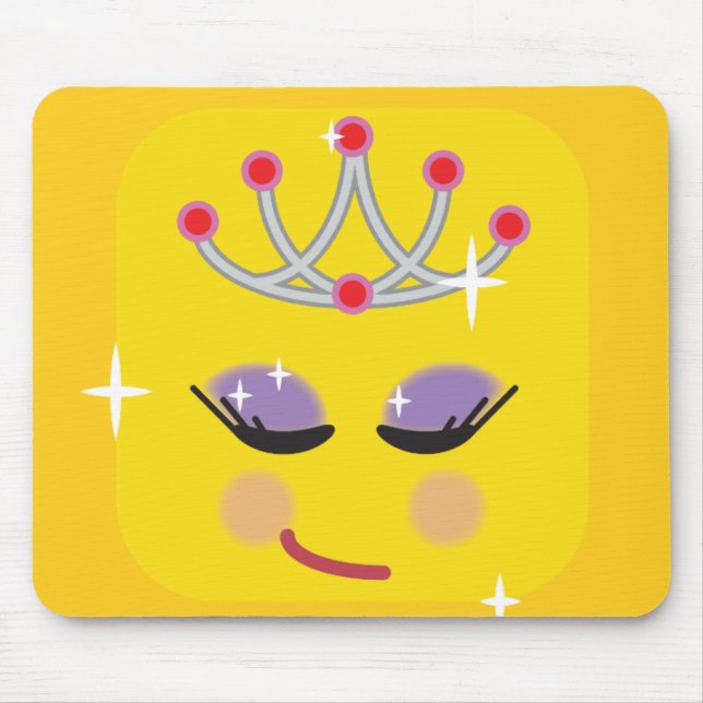 Funkelnd Princess Emoticon Mousepad (Vorne)