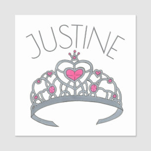 Funkelnd Prinzessin Tiara Crown Fairy Tale Dress u Namensschild