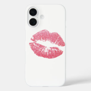 Funkelnd Rosa Lippen iPhone 16 Hülle